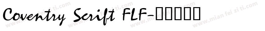 Coventry Scrift FLF字体转换